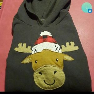 Carter's reindeer grey 2T hoodie.